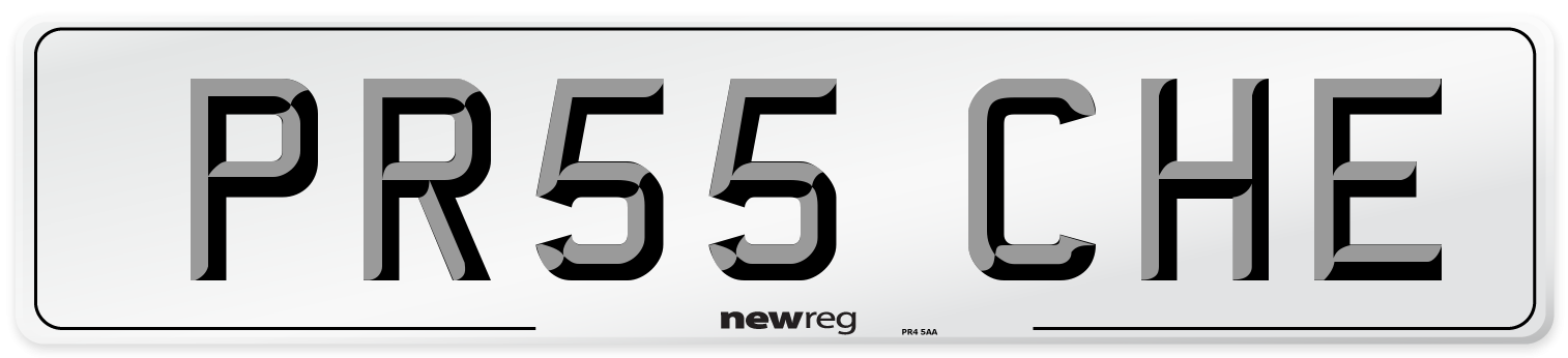 PR55 CHE Number Plate from New Reg